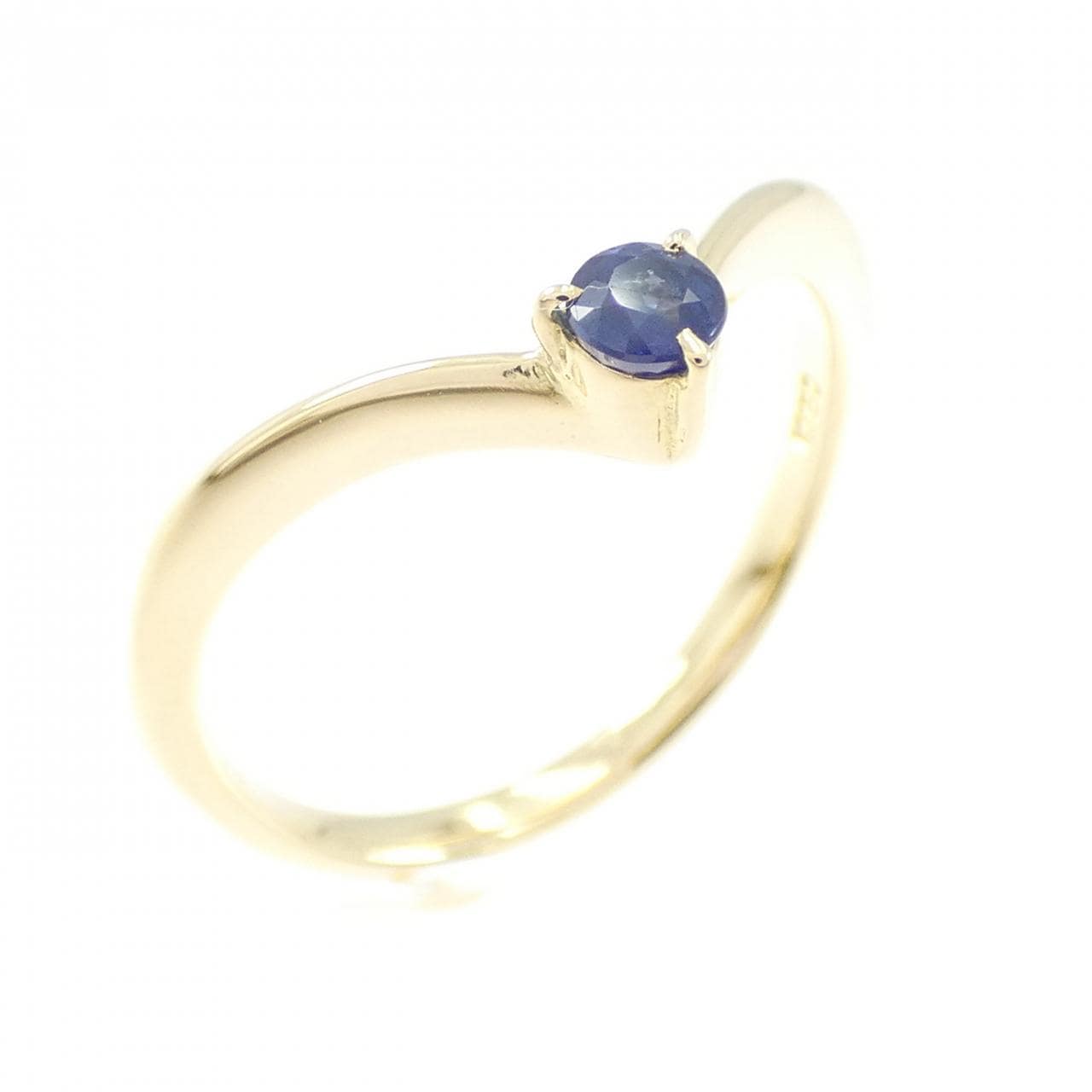 750YG サファイヤ リング 0.15CT
