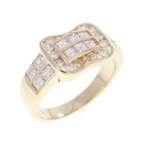 K18YG ダイヤモンド リング 1.03CT