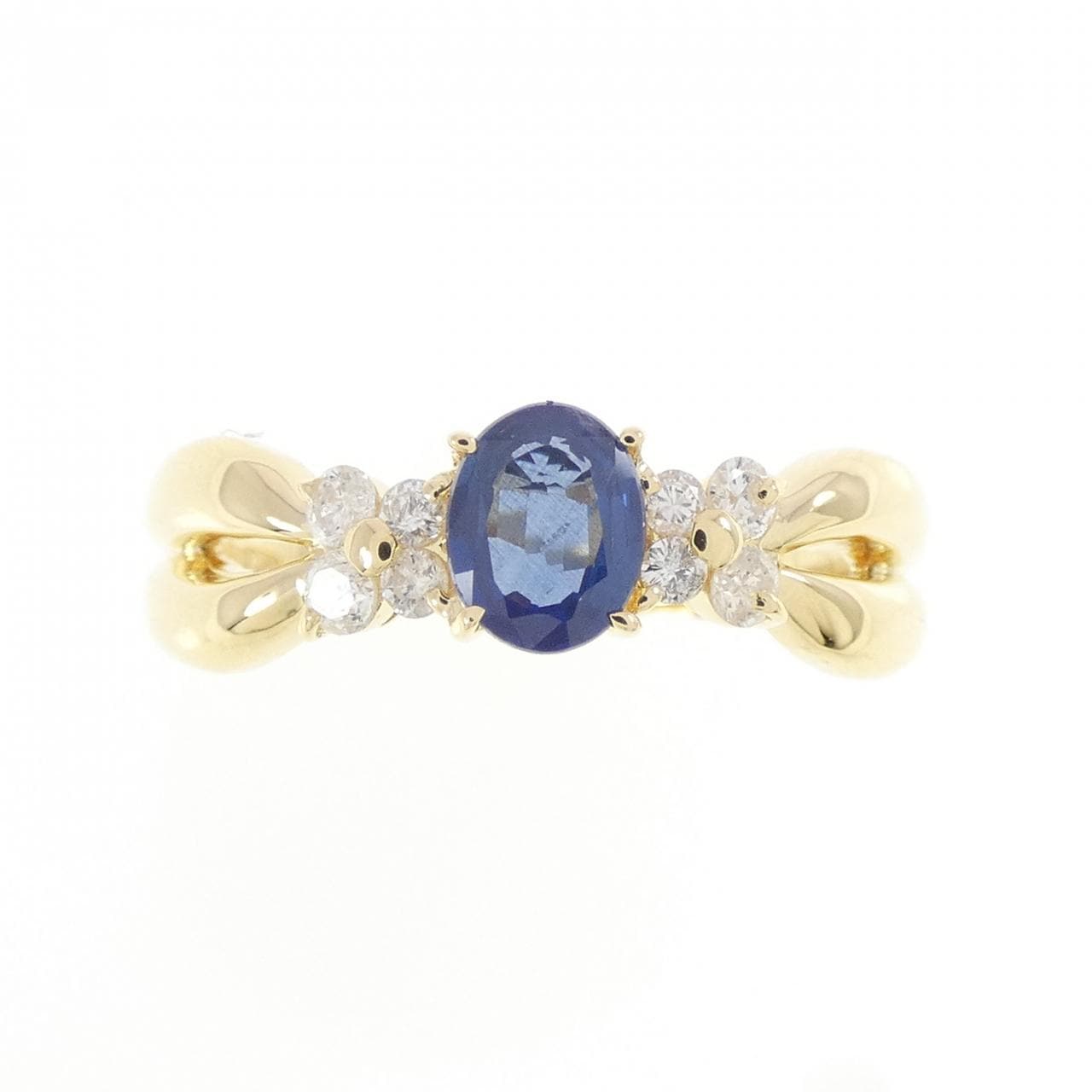 K18YG サファイヤ リング 0.40CT