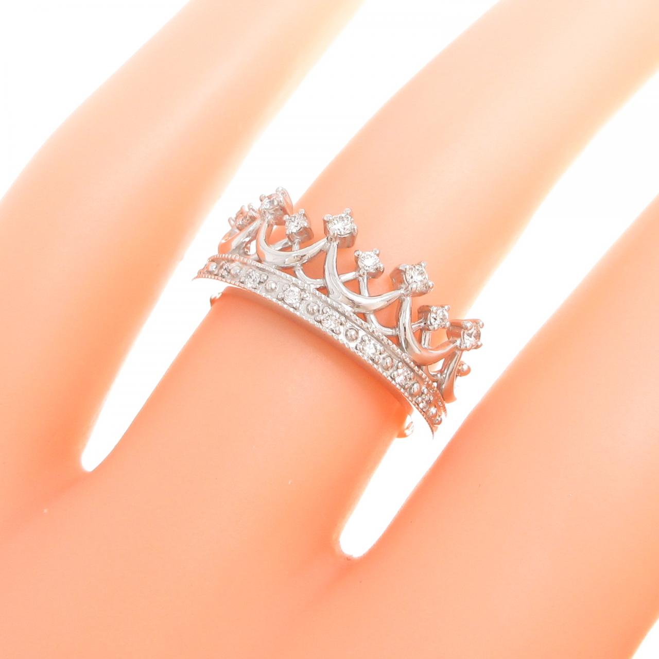 コメ兵｜K18WG ティアラ ダイヤモンド リング 0.18CT｜ジュエリー