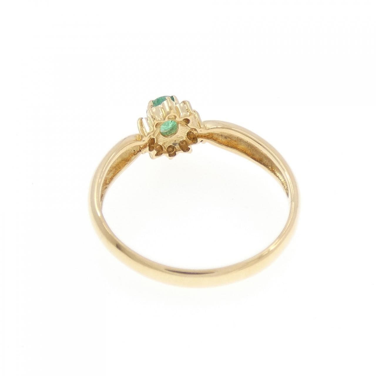 K18YG エメラルド リング