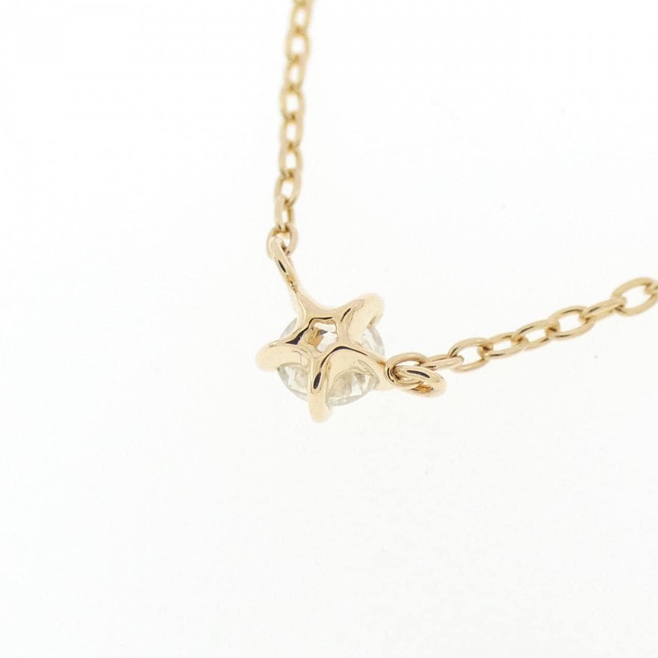 K18YG ダイヤモンド ネックレス 0.08CT