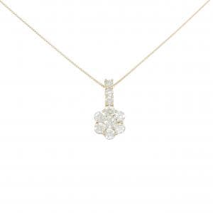 K18YG フラワー ダイヤモンド ネックレス 1.00CT