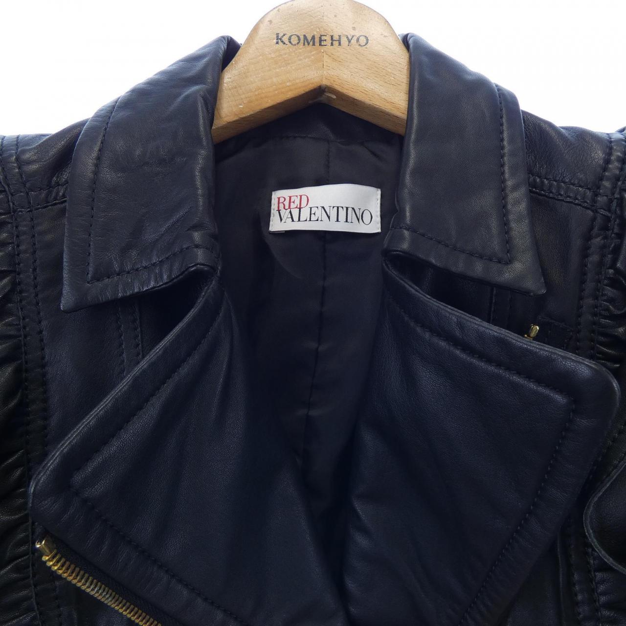 レッドバレンティノ RED VALENTINO レザーライダースジャケット