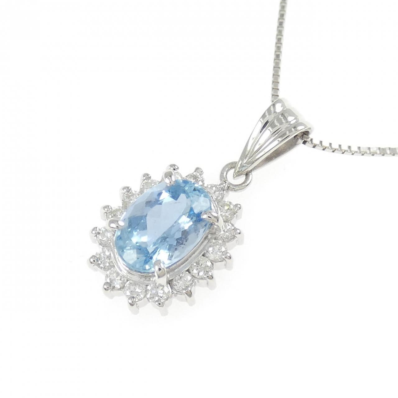 PT/PT850 アクアマリン ネックレス 1.16CT