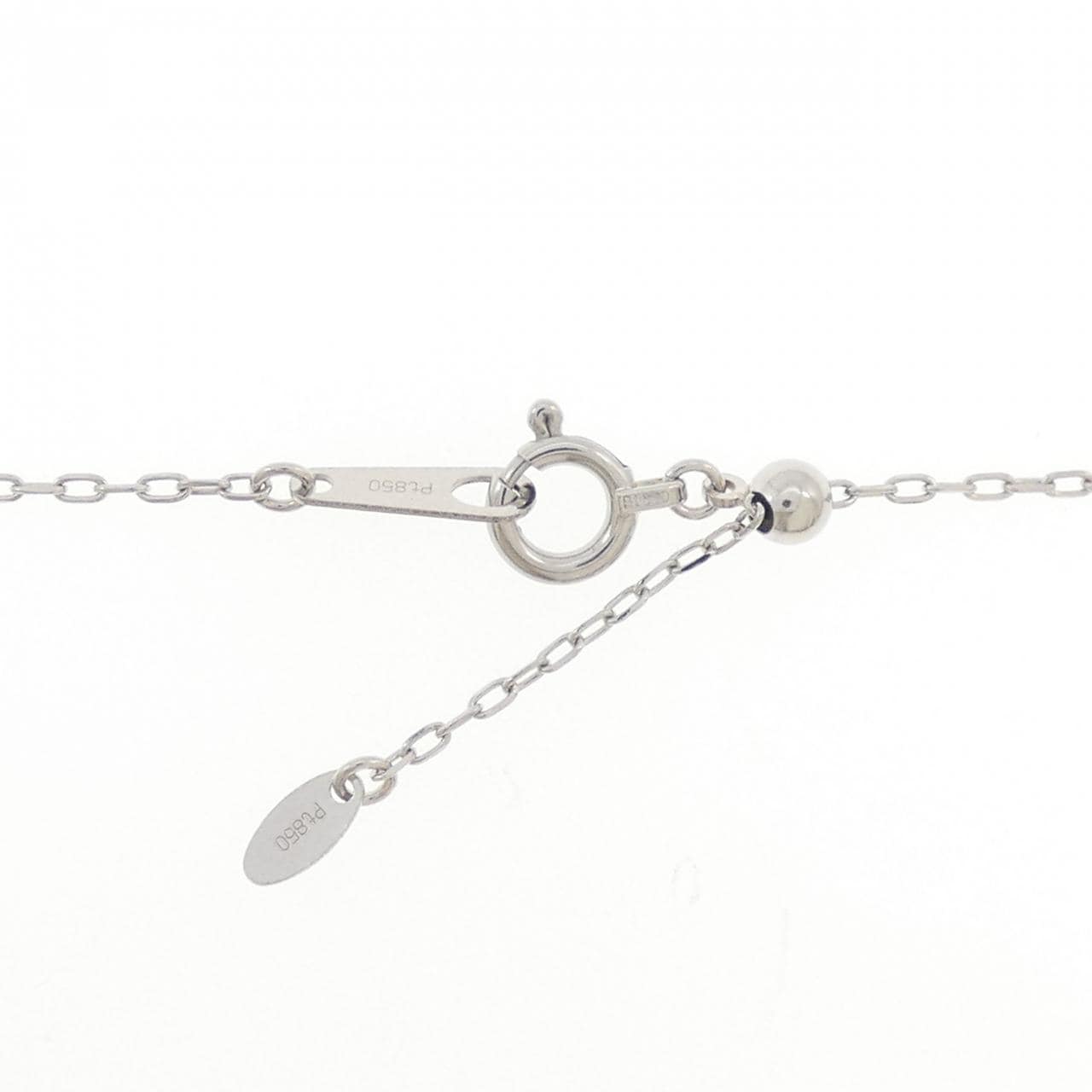 PT900/PT850 ソリティア ダイヤモンド ネックレス 0.221CT