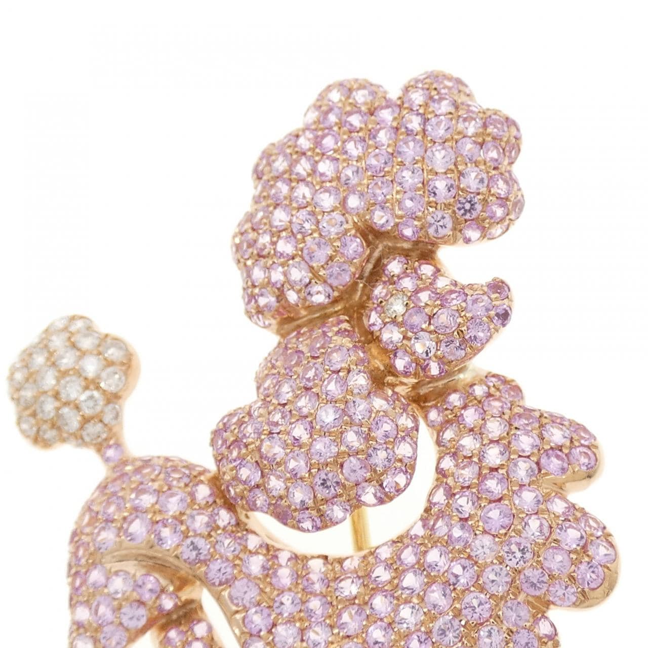 K18PG/K18YG ドック サファイヤ ブローチ 33.87CT