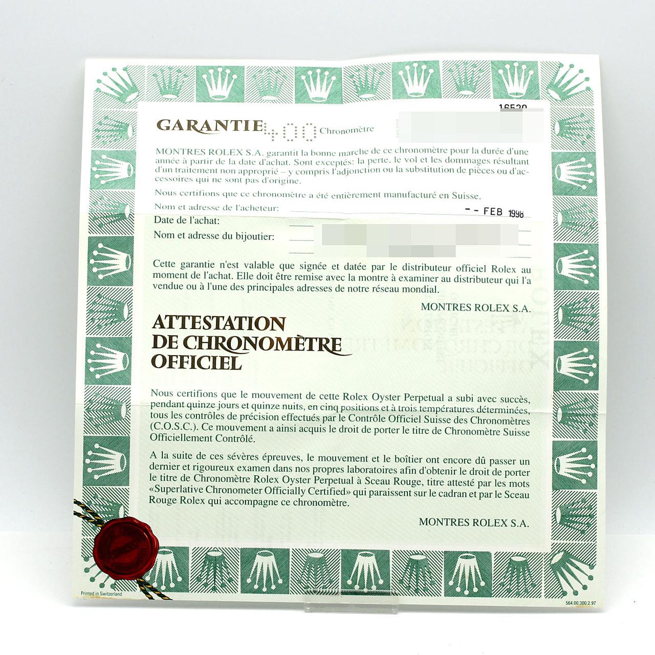 ロレックス デイトナ 16520 SS 自動巻 U番