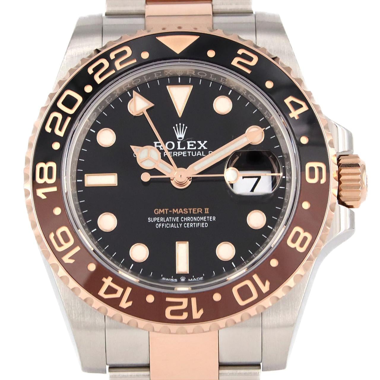 ロレックス GMTマスターⅡ 126711CHNR SSxPG 自動巻 ランダム番