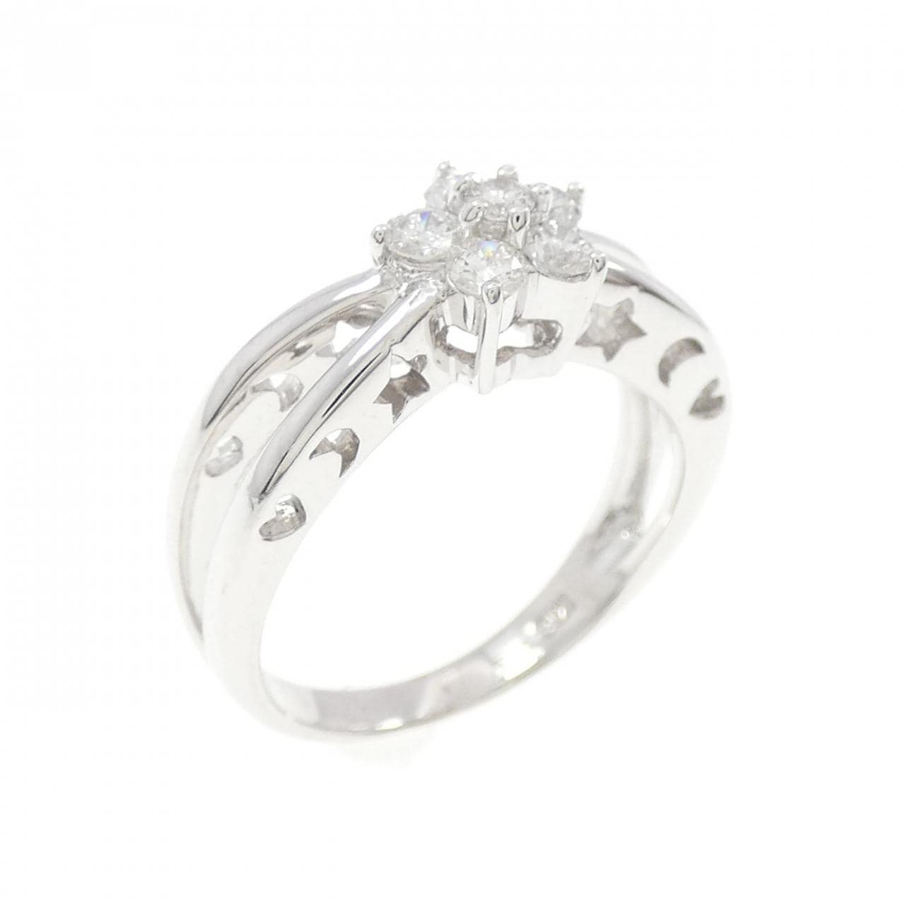 ポンテヴェキオ フラワー リング 0.30CT