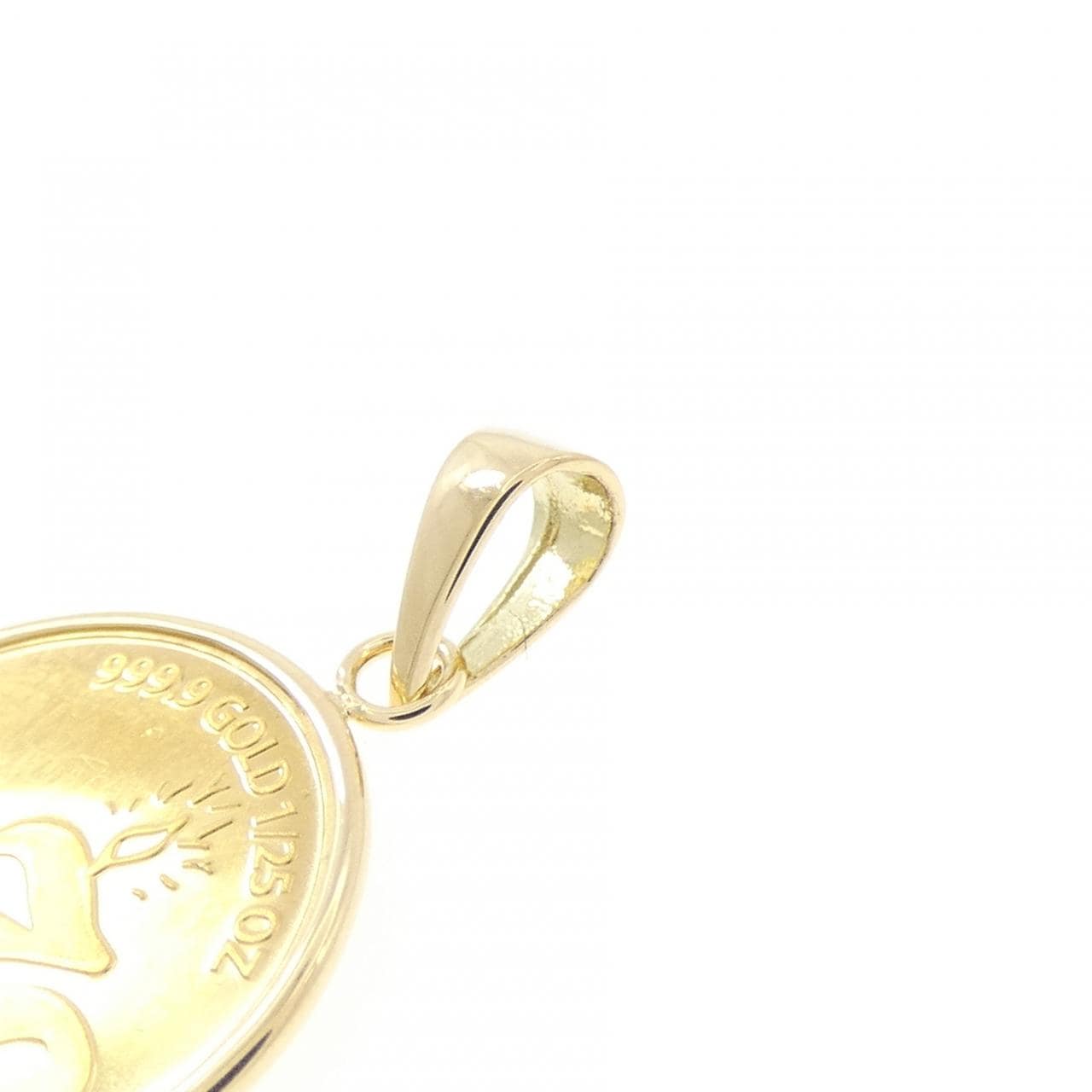 K18YG(枠) コイン ペンダント