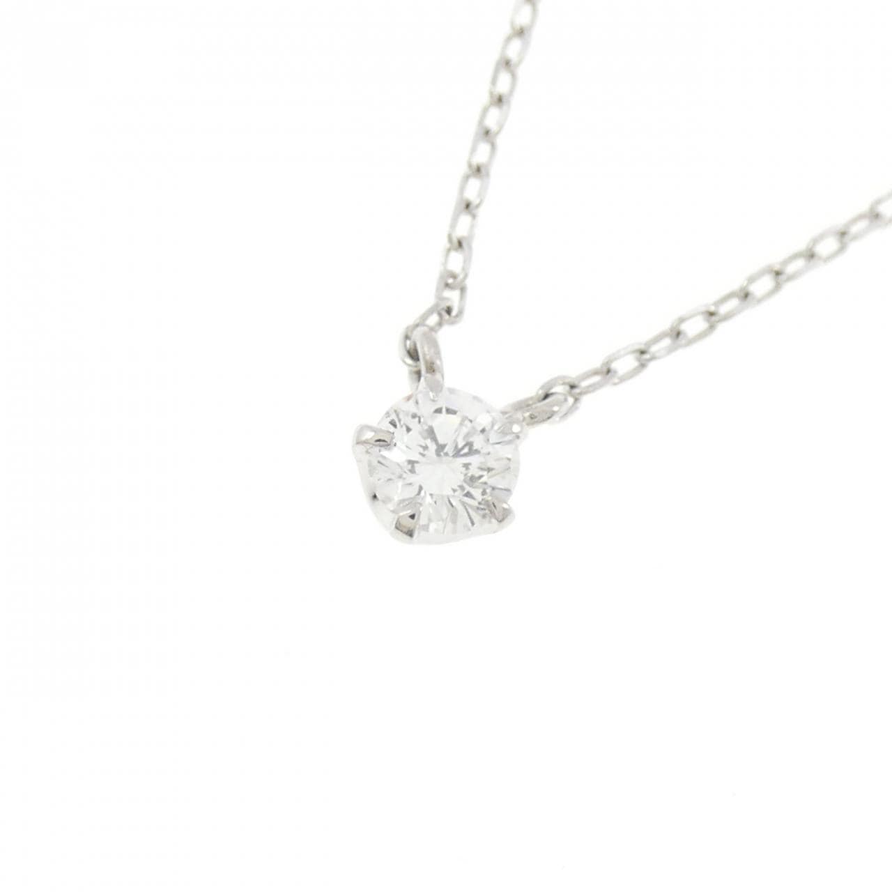PT850 ソリティア ダイヤモンド ネックレス 0.22CT