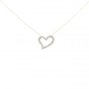 K10PG ハート ダイヤモンド ネックレス 0.20CT
