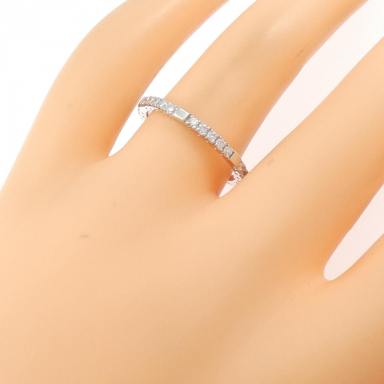 K18WG ダイヤモンド リング 0.34CT