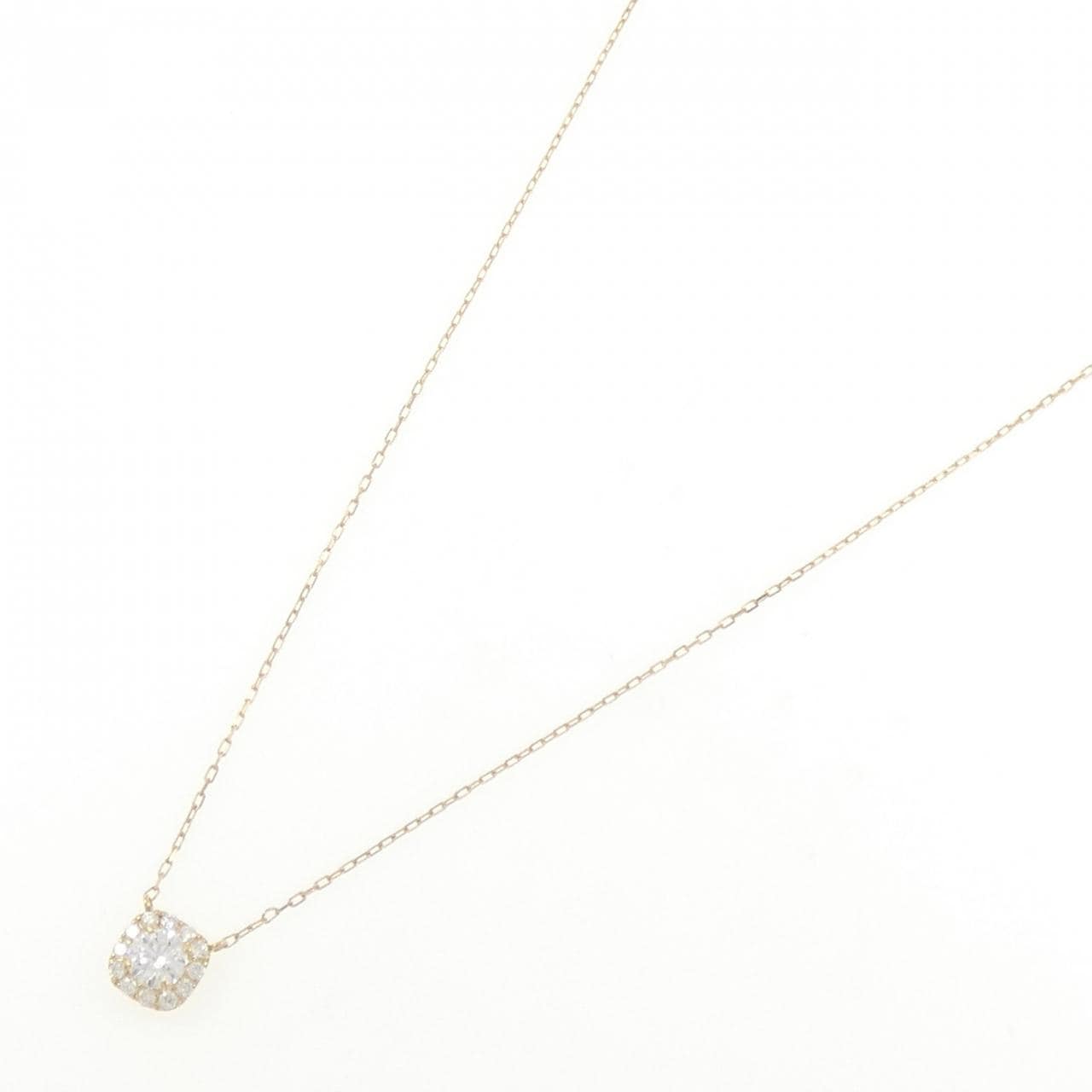 K18YG ダイヤモンド ネックレス 0.318CT D VVS2 3EXT H&C
