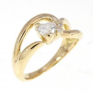 K18YG ハート ダイヤモンド リング 0.20CT