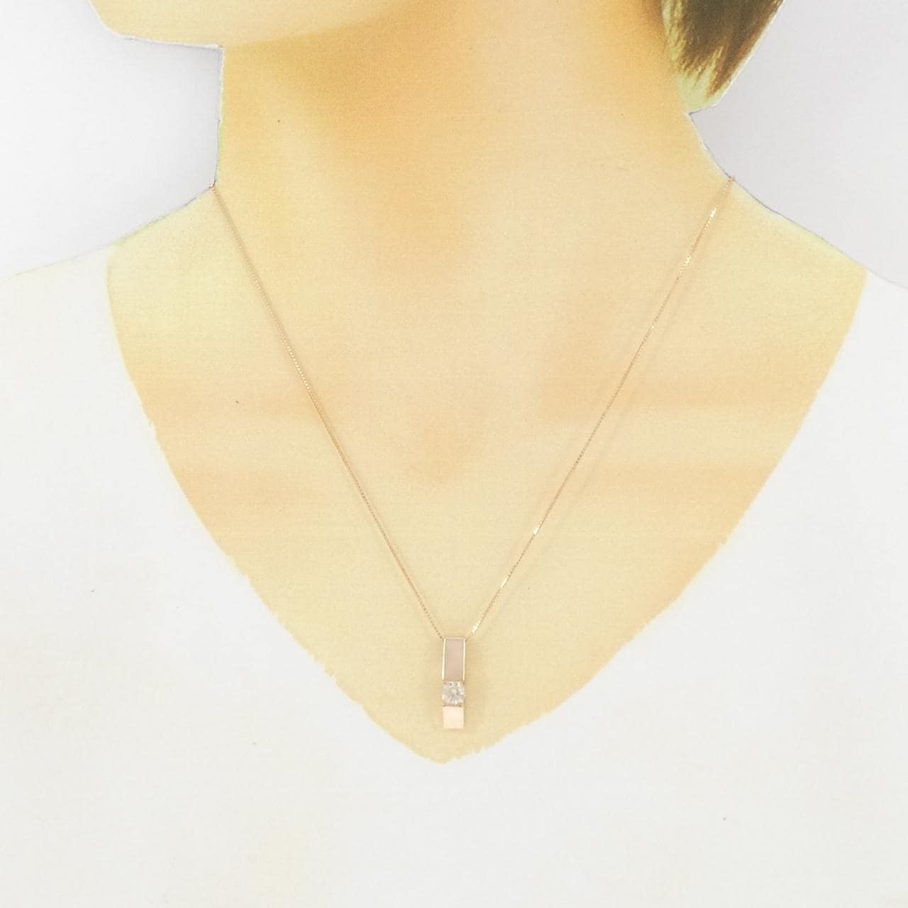 K18PG ダイヤモンド ネックレス 0.52CT