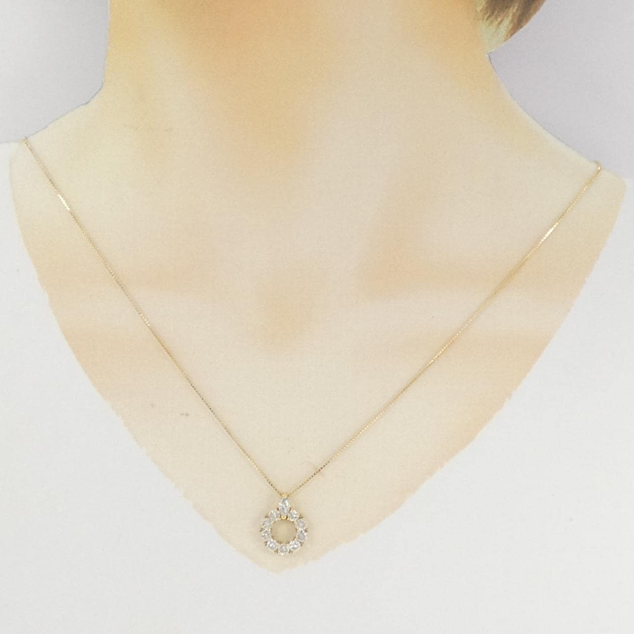 K18YG ダイヤモンド ネックレス 1.00CT