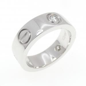 カルティエ ラブ ハーフダイヤ リング