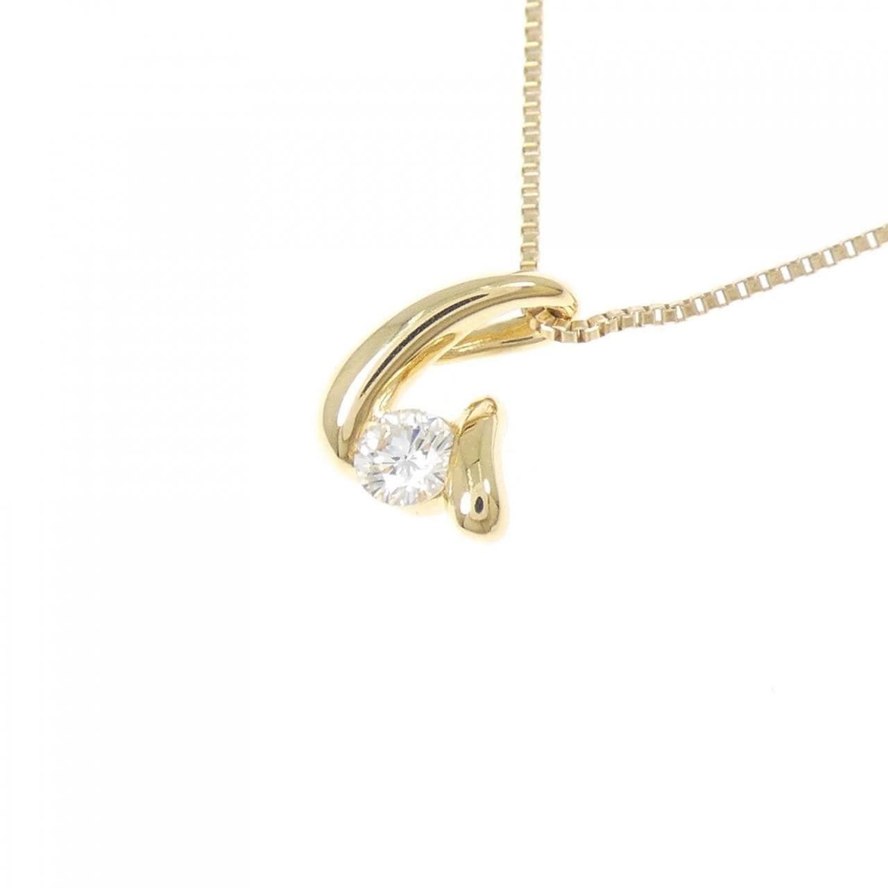 K18YG ダイヤモンド ネックレス 0.12CT