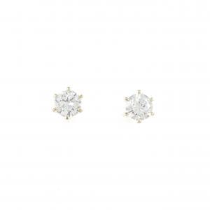 【リメイク】K18YG/ST ダイヤモンド ピアス 0.212CT 0.221CT F VS1 VG-GOOD