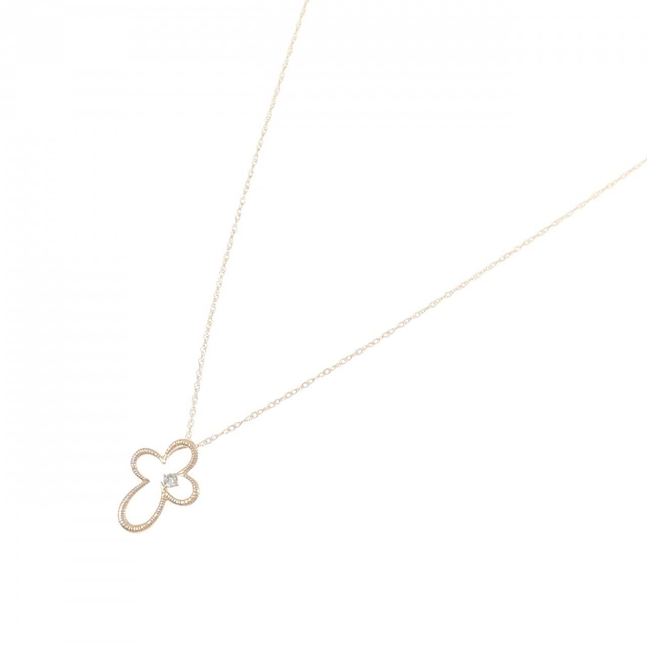 K18PG ダイヤモンド ネックレス 0.03CT