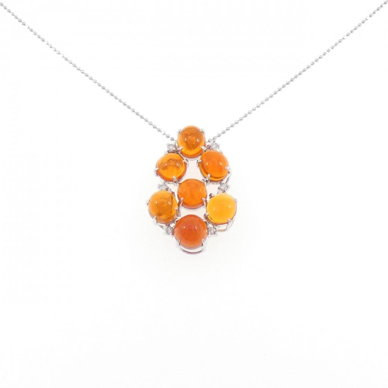 K18WG オパール ネックレス 6.37CT