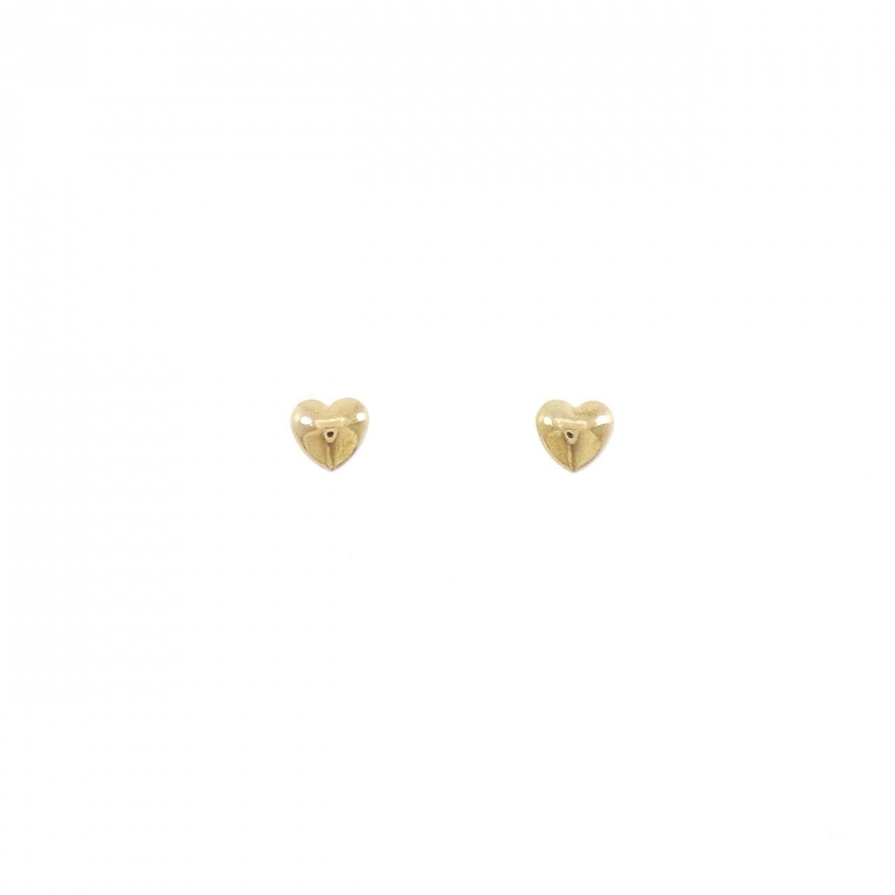 K18YG ハート ピアス