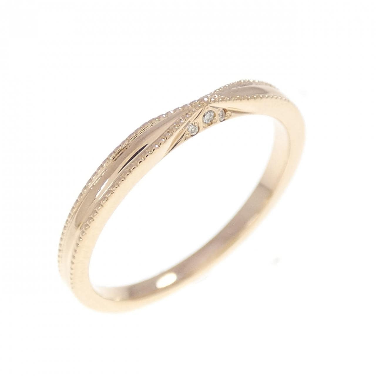 K18PG ダイヤモンド リング 0.015CT