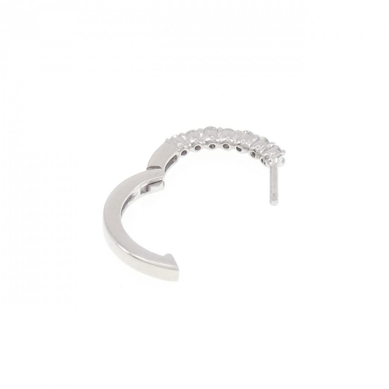 K18WG ダイヤモンド ピアス 0.175CT 片耳