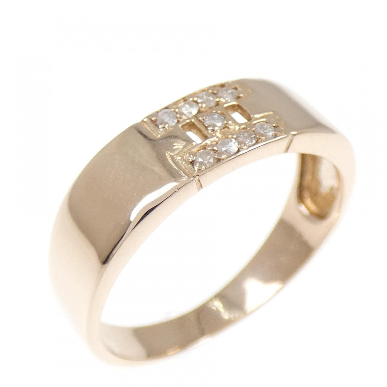 K18PG ダイヤモンド リング 0.08CT