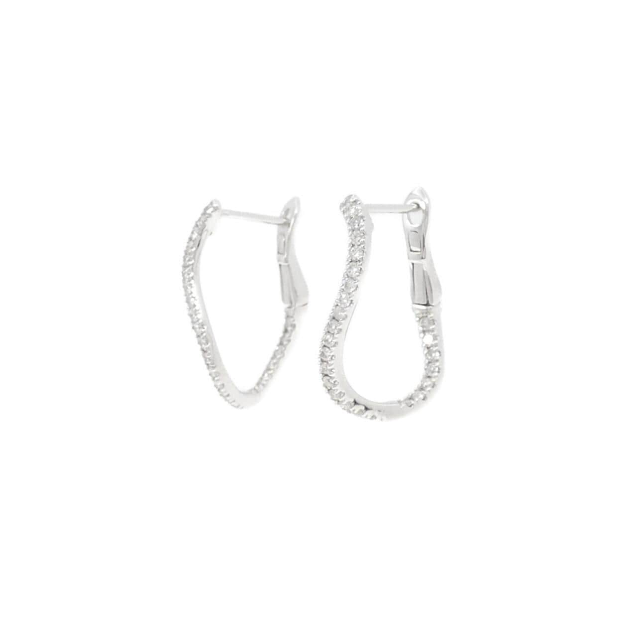 K18WG ダイヤモンド ピアス 0.20CT