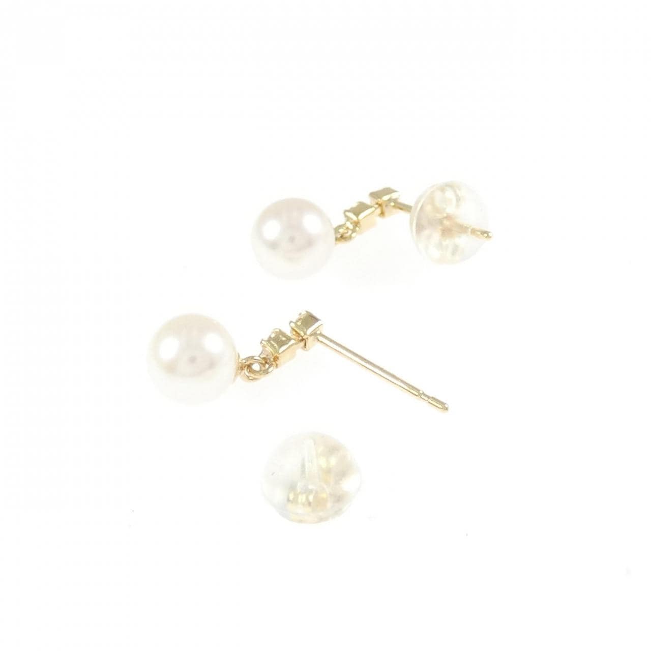 K18YG アコヤパール ピアス 5.2mm