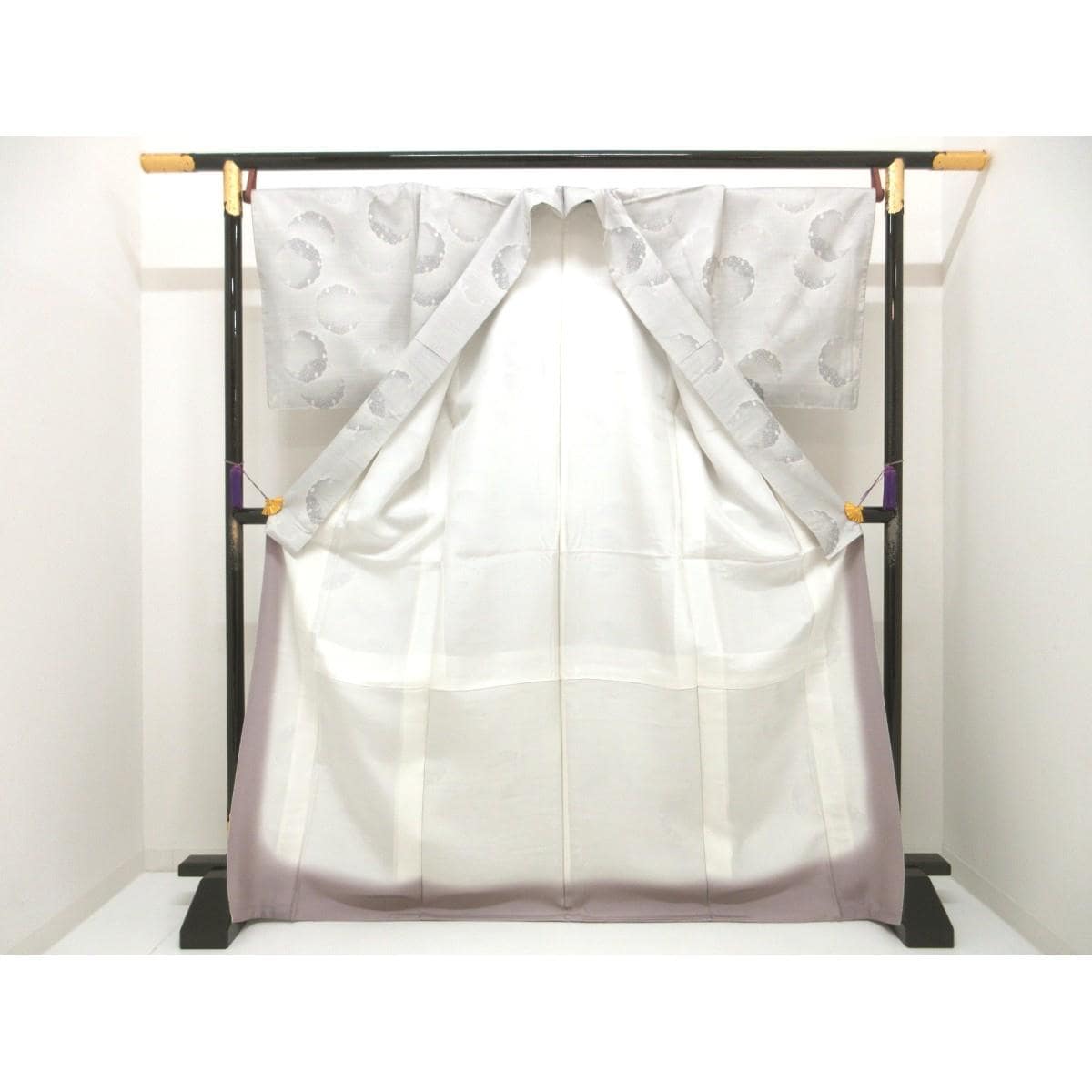 【未使用品】紬　九マルキ　身幅Ｌ寸【大島紬】