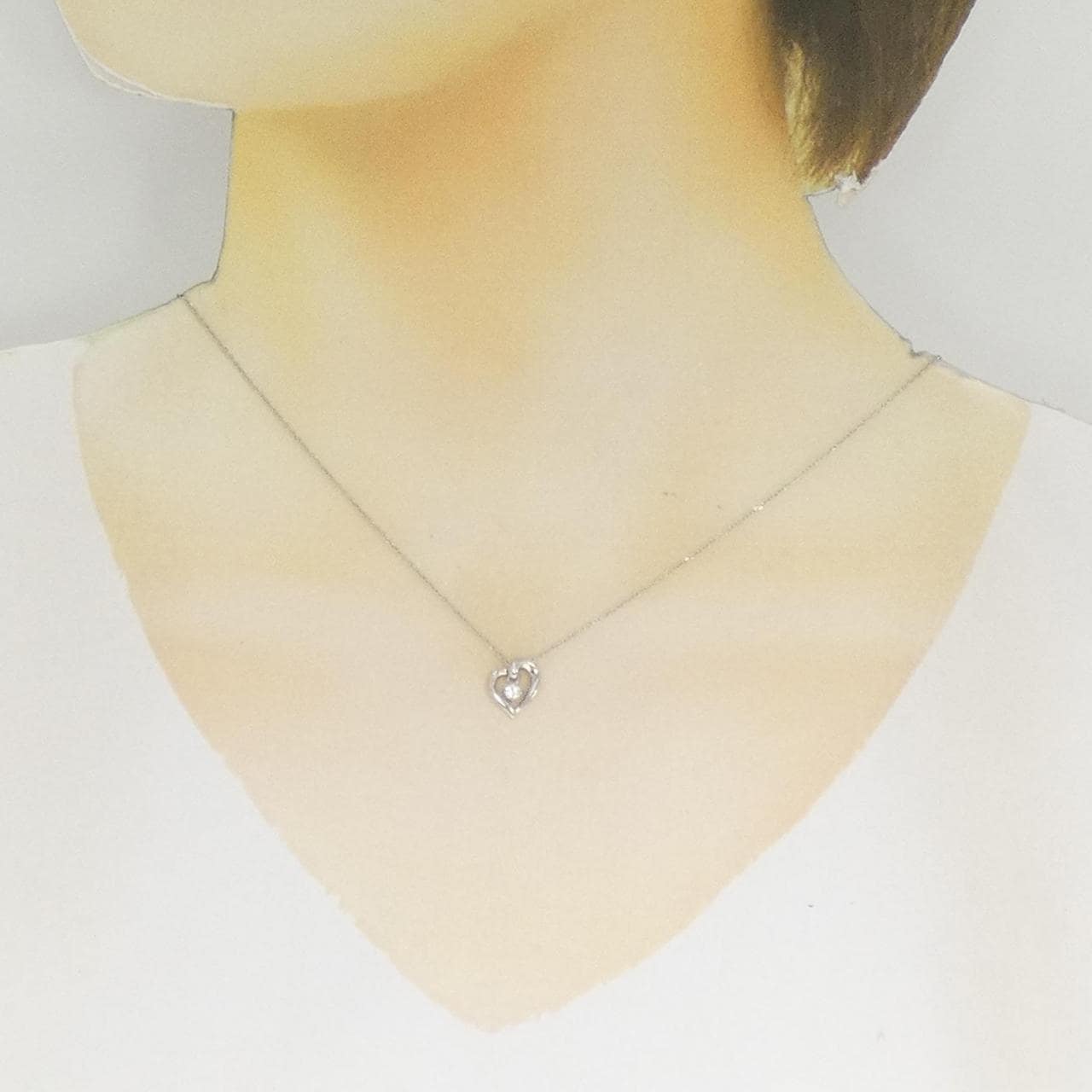 4゜C heart Diamond necklace