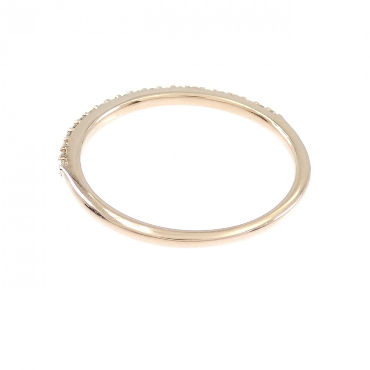 K18PG ハーフエタニティ ダイヤモンド リング