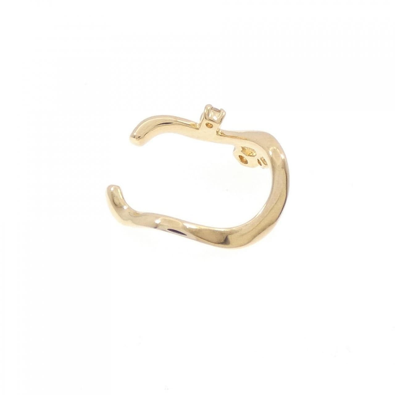 K18YG ダイヤモンド イヤーカフ 片耳