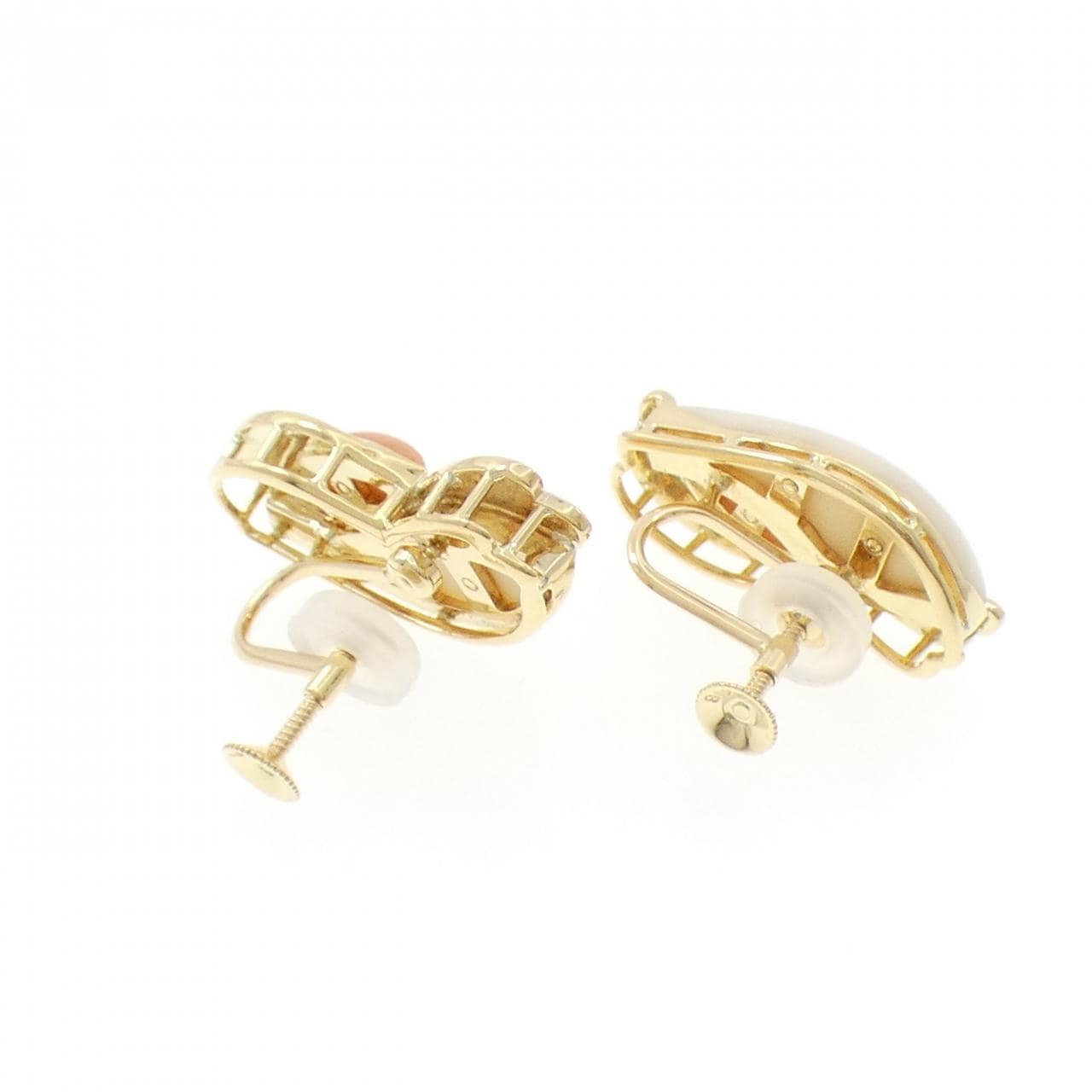 ミキモト サンゴ イヤリング