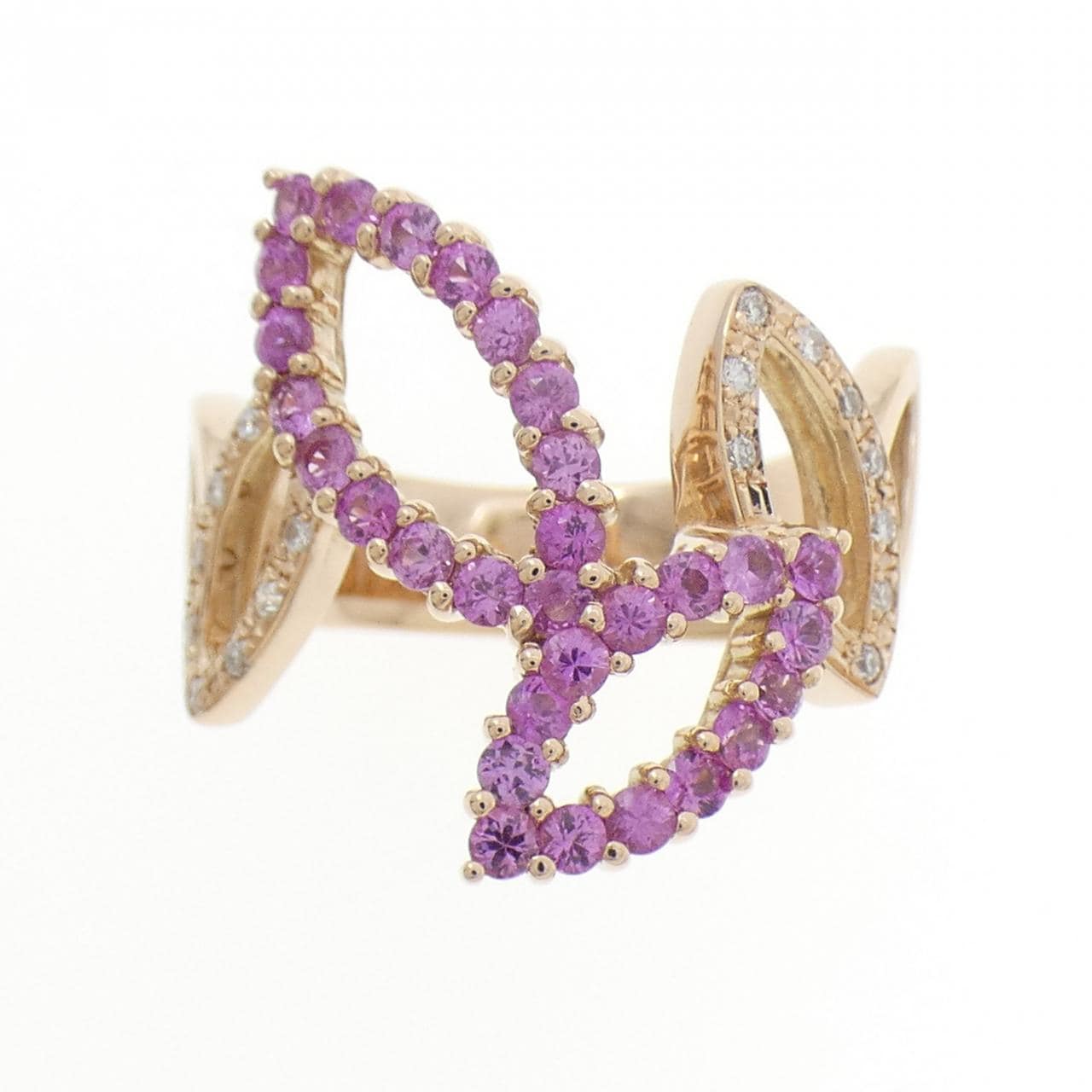 K18PG サファイヤ リング 0.85CT