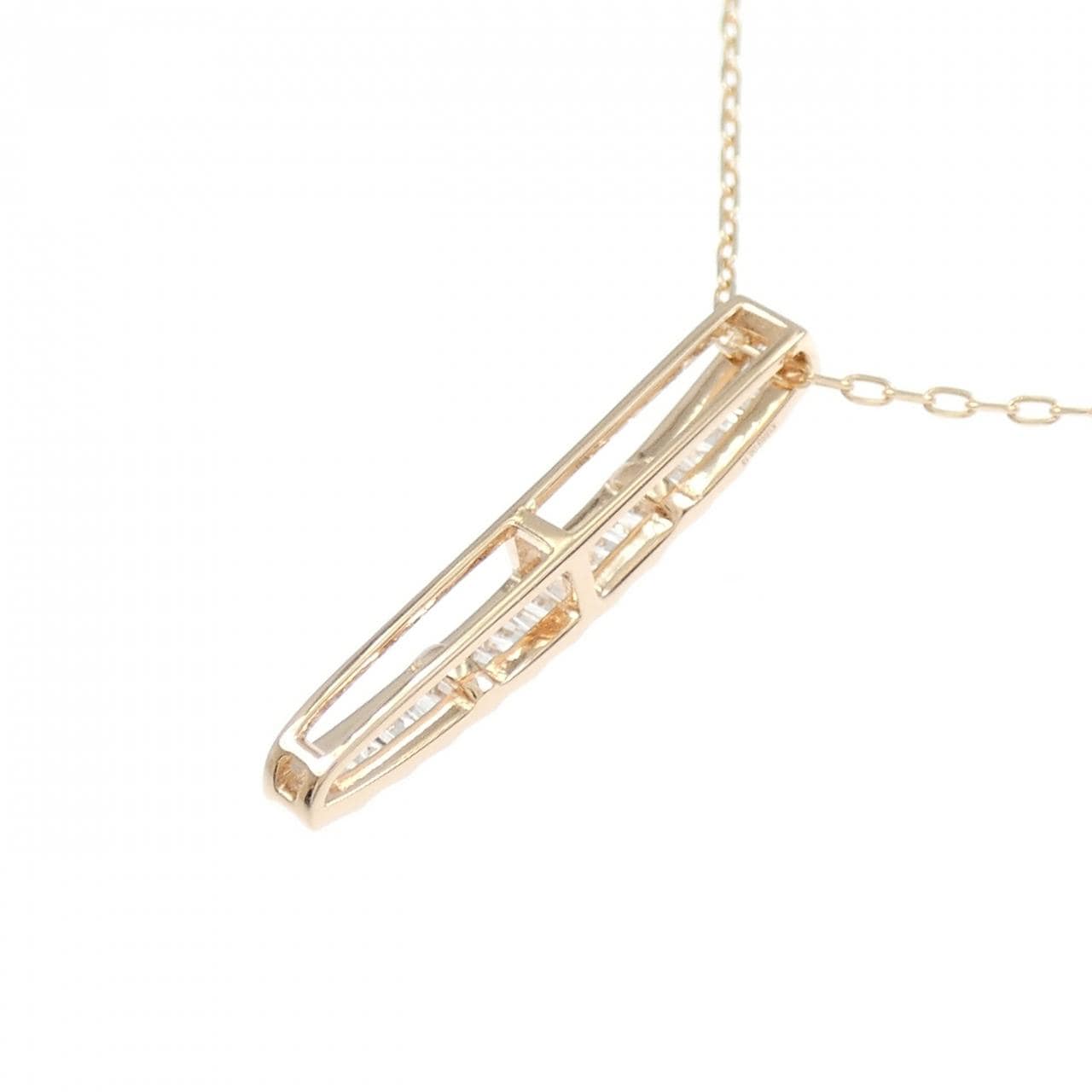 K18PG ダイヤモンド ネックレス 0.15CT