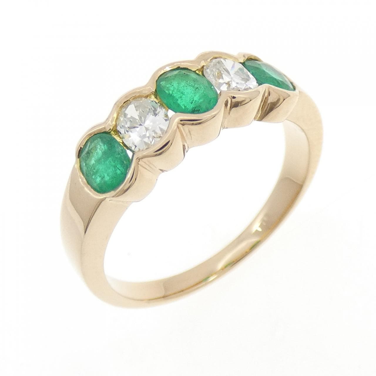 K18YG エメラルド リング