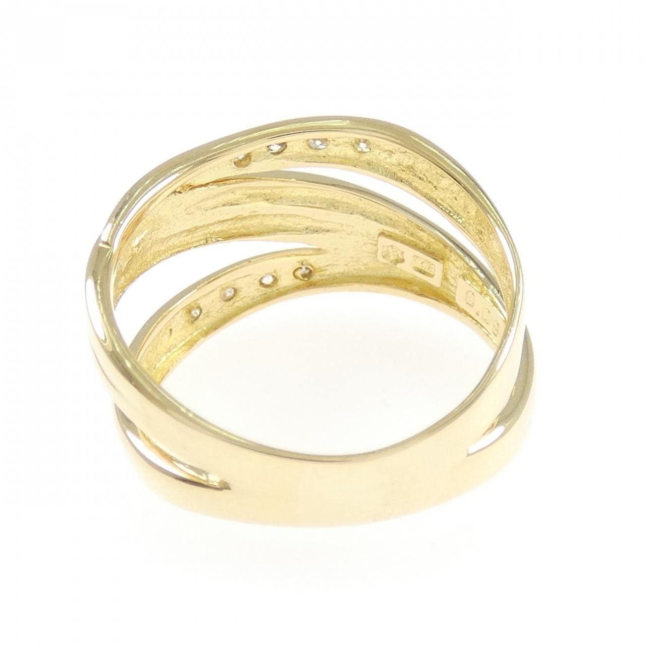 K18YG ダイヤモンド リング 0.09CT