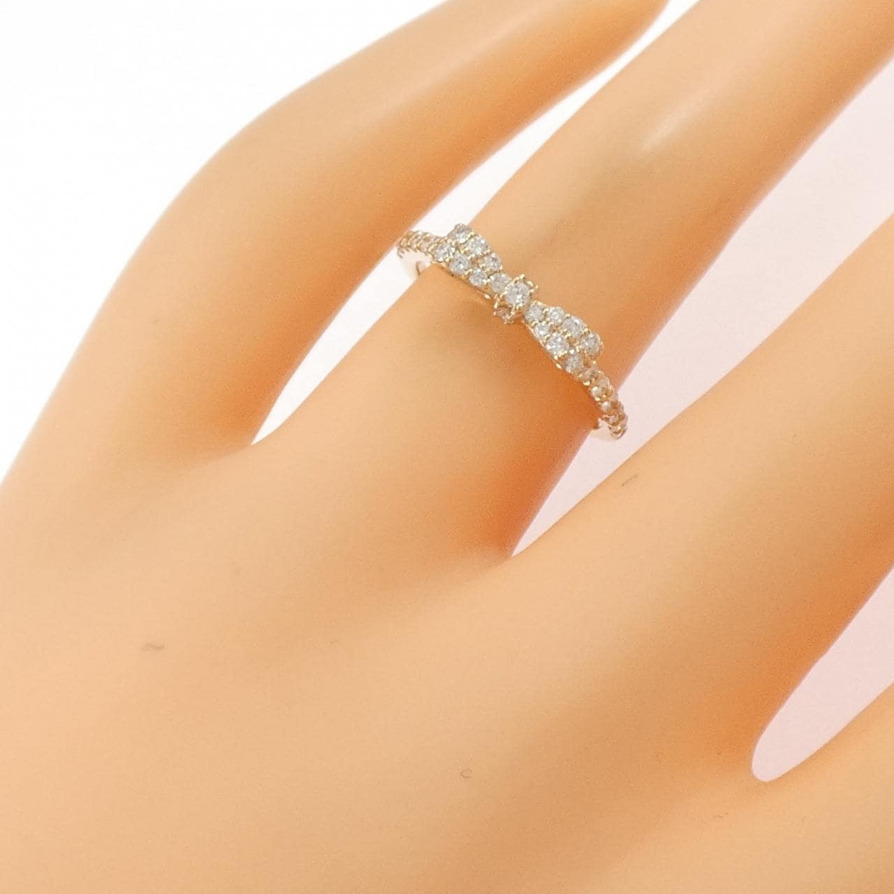 ポンテヴェキオ リボン ダイヤモンド リング 0.30CT