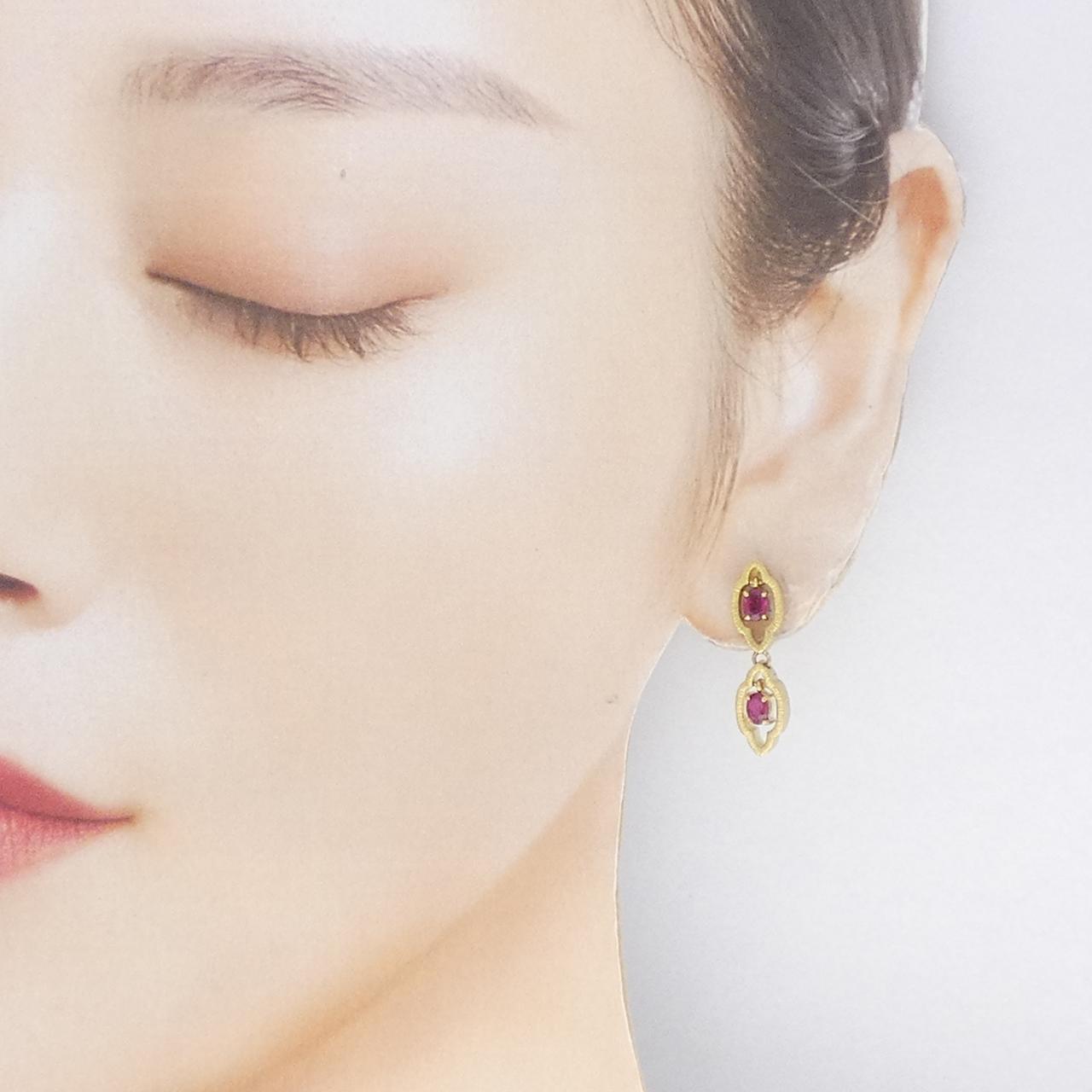 水野薫子 イヤリング 0.91CT