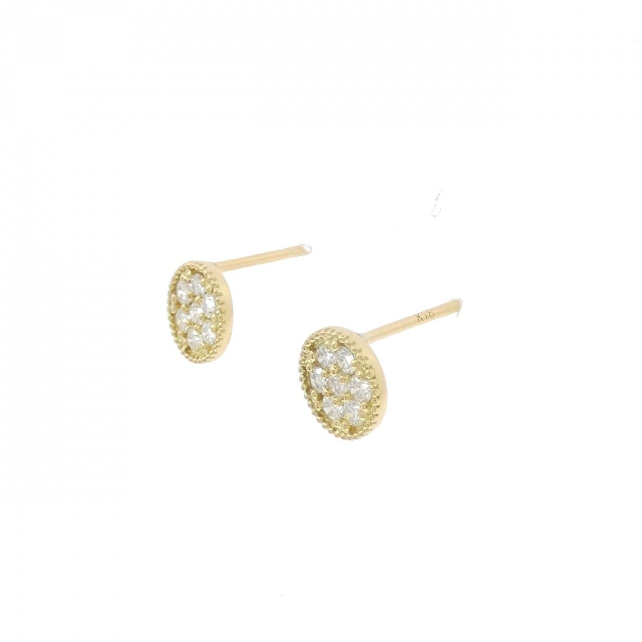 K18YG ダイヤモンド ピアス 0.2CT