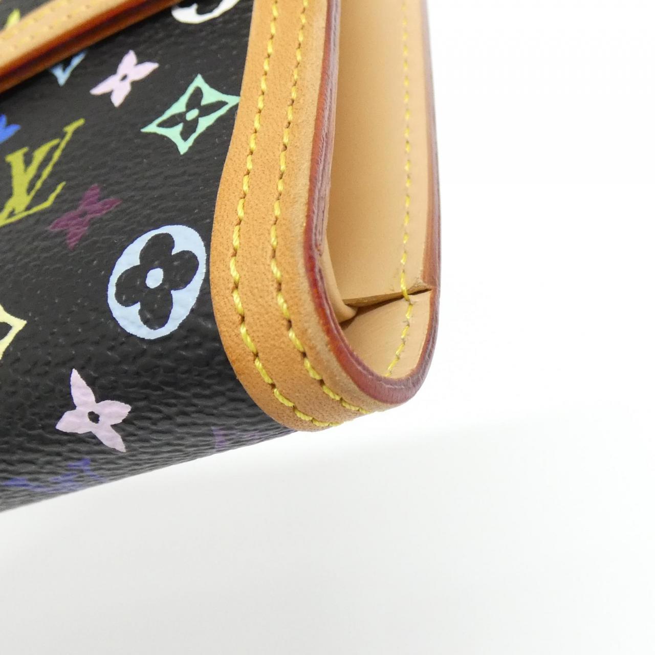 ルイヴィトン マルチカラー ポルト トレゾール インターナショナル M92658 財布