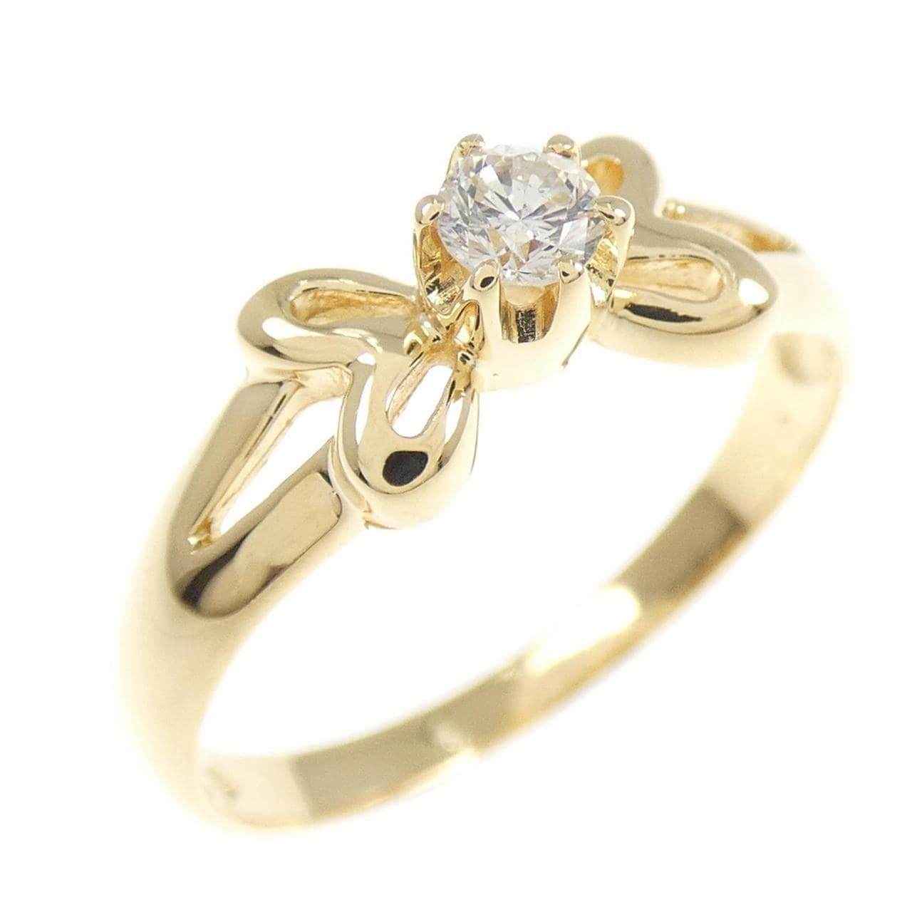 K18YG ダイヤモンド リング 0.11CT
