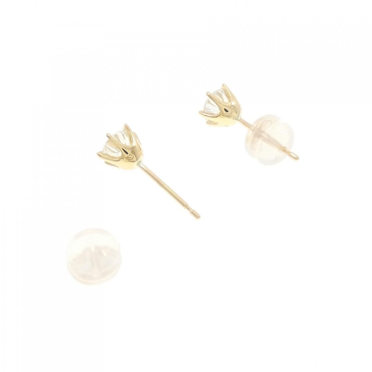 【新品】K18YG ダイヤモンド ピアス 0.319CT 0.317CT G SI2 Good