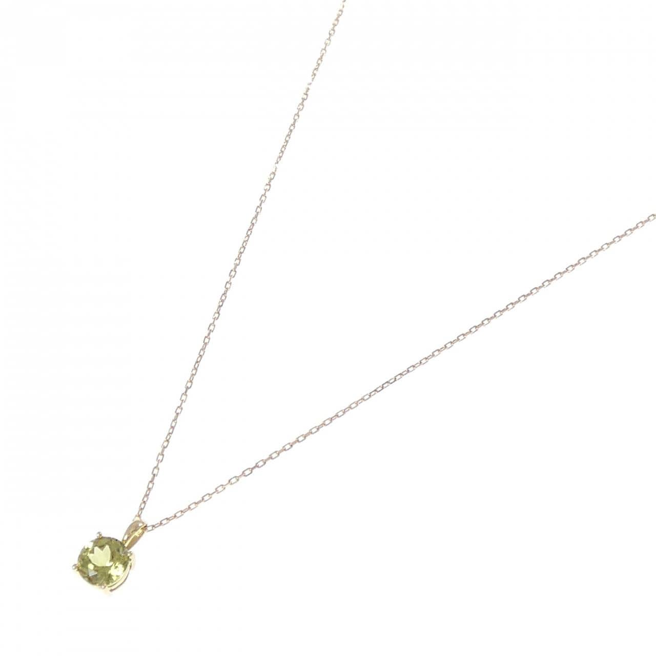 ジーエスティービー グリーンガーネット ネックレス 1.00CT
