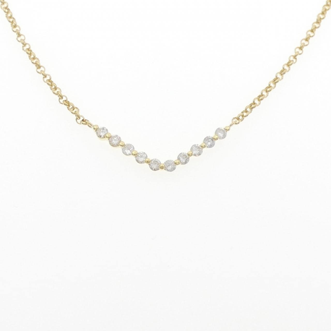 K18YG ダイヤモンド ネックレス 0.94CT